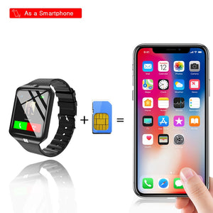 Smartwatch Smart Watch Digital Men Watch For Apple iPhone Samsung Android Mobile Phone Bluetooth SIM TF Card Camera - virtualdronestore.com