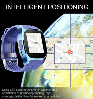 Smart Watch with Camera Touch Screen T8 Bluetooth Smart Watch Support SIM and TF card Camera For Android iPhone - virtualdronestore.com