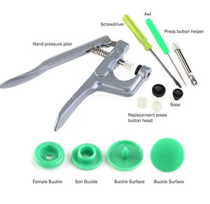 Professional Fastener Snap Pliers & 360pcs T5 Snap Poppers Plastic Buttons Kit - virtualdronestore.com