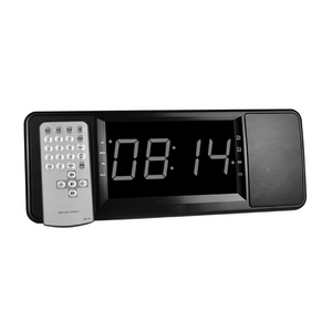 Multifunctional Digital Alarm Clock Radio with Wireless Bluetooth Stereo Speakers Support TF Card (Black) - virtualdronestore.com