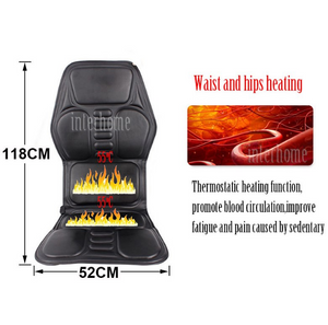 NEW Professional Electric Car Home Seat Massage Cushion Heating Massage Cervical Neck Back Hips Legs Household Chair Massager - virtualdronestore.com