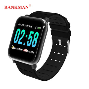 Rankman Smart Watch Band Bood Pressure Heart Rate Monitor Fitness Steps Tracker Remove Camera Message Push Smartwatch Bracelet - virtualdronestore.com