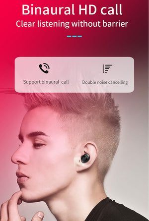 XG12 TWS Bluetooth 5.0 Earphone Stereo Wireless Earbus HIFI Sound Sport Earphones Handsfree Gaming Headset with Mic for Phone - virtualdronestore.com