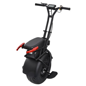18 inch Big Single Wheel Scooter Self-Balancing One Wheel Adult Electric Scooter With Handle 1000W Powerful 60V Lithium Battery - virtualdronestore.com