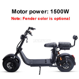 X7 PLUS 1500W/2000W Electric Scooter Vehicle Shock Absorption Battery Removable Double Person Electric Motorcycle EBike - virtualdronestore.com