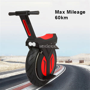 Mileage 60km Electric Unicycle One Wheel Balancing Unicycle Electric Scooter Self Balance Electric Scooter 500W Lithium Battery - virtualdronestore.com