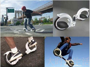 New Upgrade 2 Two Wheels Skate Board Two Parts Roller Foldable Drift Skateboard stunt scooter for Extreme Sports - virtualdronestore.com