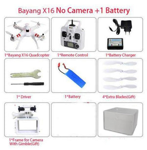 Bayang X16 Brushless Motor RC Quadcopter Drone Helicopter Professional Drone Can Hold 2MP wifi  And  Action camera - virtualdronestore.com