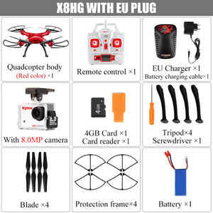 SYMA X8G X8HG X8HW Headless Mode 2.4G 6-Axis Drone with 8MP Camera 3D Roll RC Quadcopter Helicopter Transmitter BNF Version Toys - virtualdronestore.com