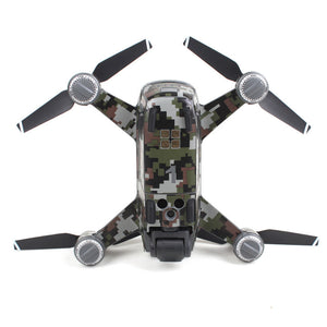 Waterproof Camouflage Graphic Camera Drone Decals for DJI SPARK Drone Body/ Battery/ Arm Drone Accessories - virtualdronestore.com