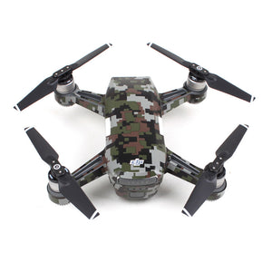 Waterproof Camouflage Graphic Camera Drone Decals for DJI SPARK Drone Body/ Battery/ Arm Drone Accessories - virtualdronestore.com