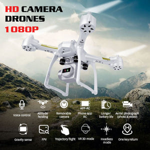 Smart Advanced Drone Wifi FPV 480P/720P/1080P HD Camera Stable Gimbal Fixed Height Voice Operation One-touch Landing Quadcopter - virtualdronestore.com
