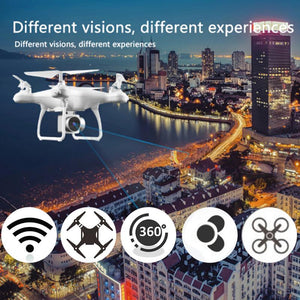 FOR HJMAX RC Quadcopter Kid Toy Training Wi-Fi Supper Endurance Drone Built-in 1080P HD Camera FPV RC Drone White black - virtualdronestore.com