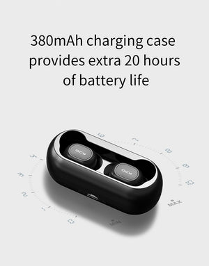 Mini Dual V5.0 Wireless Earphones Bluetooth Earphones 3D Stereo Sound Earbuds with Dual Microphone and Charging box - virtualdronestore.com