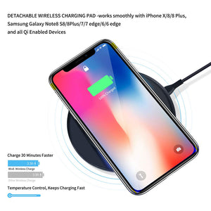 fast charger Multi port charging station with wireless and 3 pcs cables for iPhone Samsung Huawei Xiaomi - virtualdronestore.com
