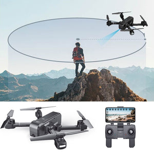 SJ SJRC Z5 Foldable GPS Drone Rc Quacopter 1080HD Camera FPV wifi Follow me mode Circle Flying Way-point - virtualdronestore.com