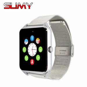 Slimy Smart Watch GT08 Clock With Sim TF Card Slot Push Message Bluetooth Connectivity for Android Phone Smartwatch Metal Strap - virtualdronestore.com