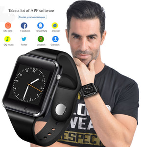 Smart Watch Sport Wristwatch With Camera SIM Card Dial Call Sync SMS Touch Screen Smartwatch For Apple IOS Android - virtualdronestore.com