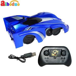 Aiboduo Electric RC Car Toys ABS Rechargeable Wall Climbing Stunt Car Suction Remote Control Car Toy Gift - virtualdronestore.com