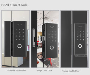 Fingerprint Glass Smart Door Locks - virtualdronestore.com