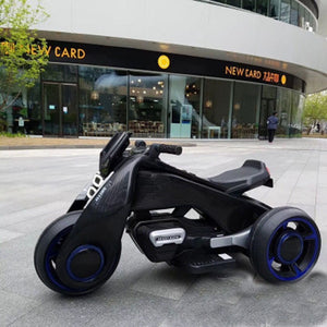 Children electric motor   one key start   with a number of children's music boy and girl toy car dual drive motorcycle ebike - virtualdronestore.com