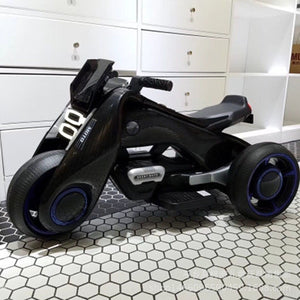 Children electric motor   one key start   with a number of children's music boy and girl toy car dual drive motorcycle ebike - virtualdronestore.com