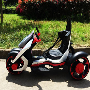 Children's Electric Motorcycle Suitable for 7-12 Year Old Baby 12V7A safe and comfortable Three wheeled motorcycle Ebike - virtualdronestore.com