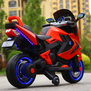 Electric Motorcycle  Children's electric car  suit for 2-10years old  boys and girls 12V  Safe and reliable - virtualdronestore.com