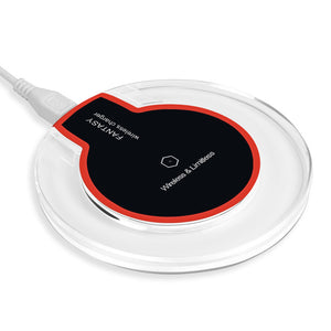 Ultra Thin Led Wireless Charging Pad For iphone XS X 8 Plus Samsung Huawei Mate 20 Pro Charger - virtualdronestore.com