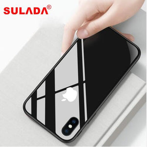 Luxury Nano Glass Phone Case For iPhone XR XS Max XS Metal Frame Back Cover For iPhone X 6 6s 7 8 Plus - virtualdronestore.com