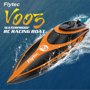 Flytec V003 RC Racing Boat 2.4G 2CH with Self-righting Waterproof Built-in   Cooling System 30+Km/h RC High Speed Boat - virtualdronestore.com