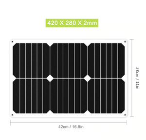 Solar Charger 12V 18V 18W Solar Car Battery Charger Maintainer for 12V Battery of Vehicle Motorcycle Automobile Snowmobile etc. - virtualdronestore.com